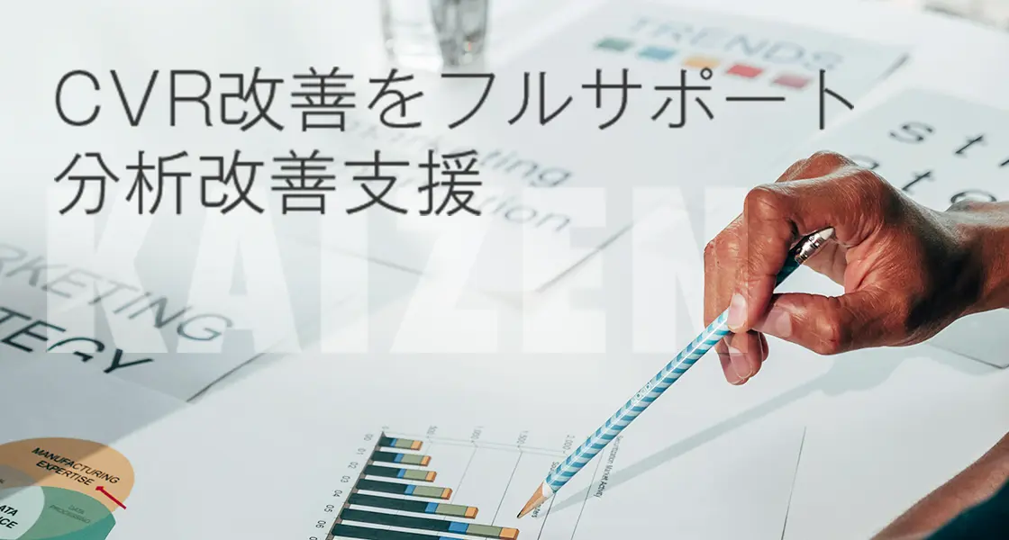 CVR改善をフルサポート 分析改善支援