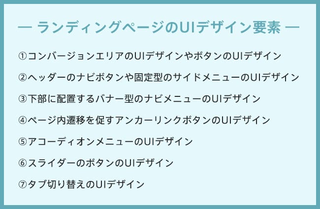 ランディングページのuiデザインを考える Lp制作 改善のコンバージョンラボ