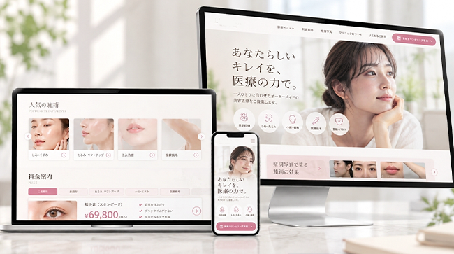 美容クリニックLPイメージ