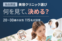 【独自調査】美容クリニック選びでユーザーは何を見る？20〜30歳女性115名に聞いた「情報収集・比較・意思決定」の実態